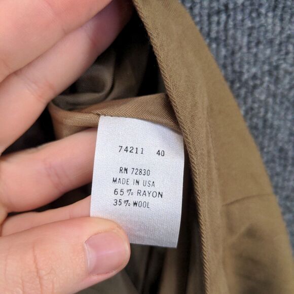 Vintage Tweeds Brand Womens Skirt Brown Size 10 Wool Blend 17" Length - Picture 12 of 12